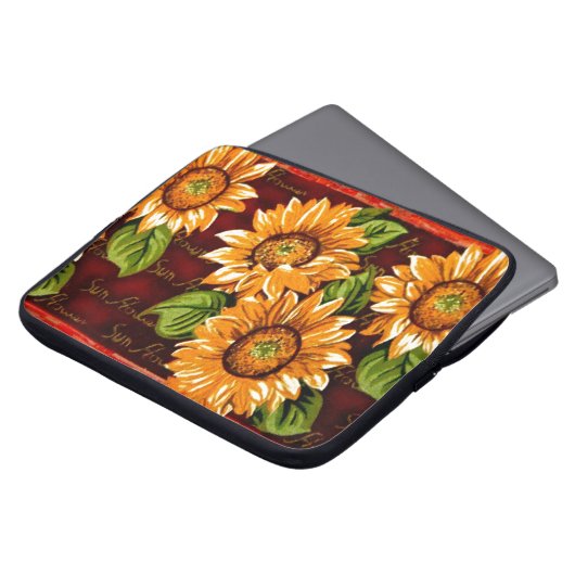 Sonnenblume Laptopschutzhülle (Vorne Oben)