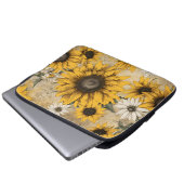 Sonnenblume Laptopschutzhülle (Vorne Knopf)