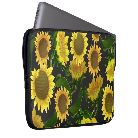Sonnenblume Laptopschutzhülle (Vorne Rechts)