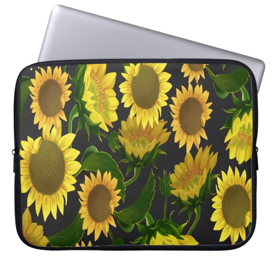 Sonnenblume Laptopschutzhülle (Vorderseite)