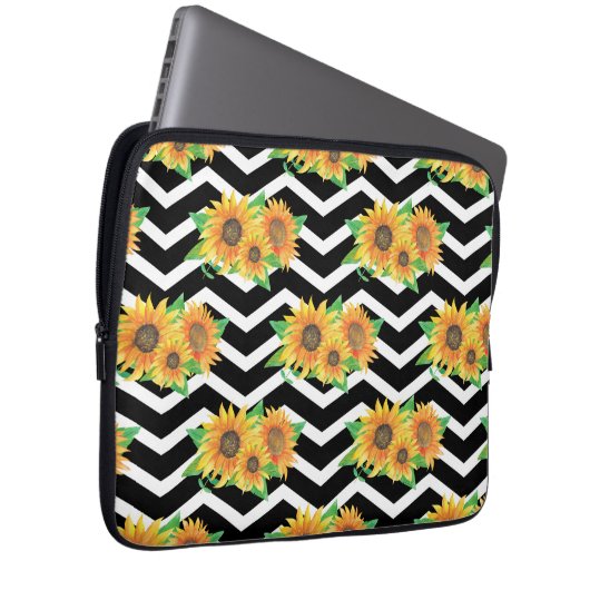 Sonnenblume Laptopschutzhülle (Vorne Rechts)