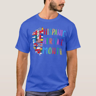 Sonnenblume Lateinamerikanische Länder Flaggen His T-Shirt
