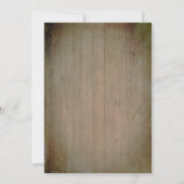 Sonnenblume Laterne Rustikales Brautparty Einladung (Rückseite)