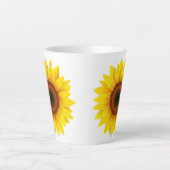 Sonnenblume Latte Tasse (Vorderseite)