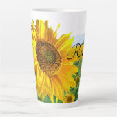 Sonnenblume Latte Tasse (Vorderseite)