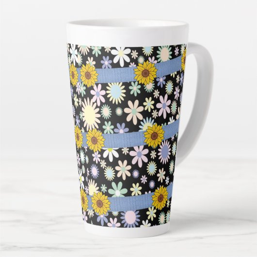 Sonnenblume Latte Tasse (Rechte Ecke)