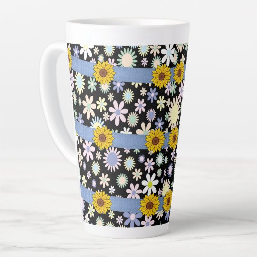 Sonnenblume Latte Tasse (Linke Ecke)
