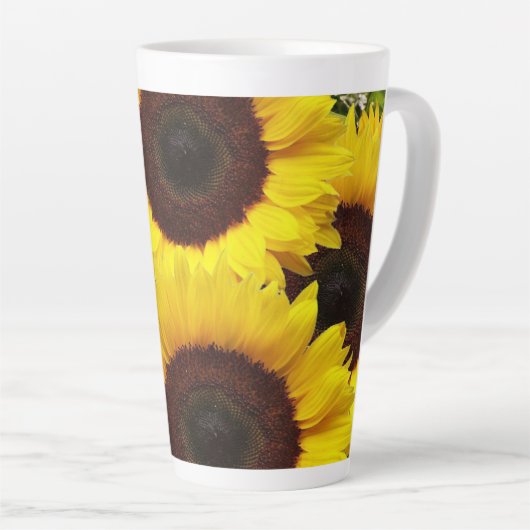 Sonnenblume Latte Tasse (Rechte Ecke)