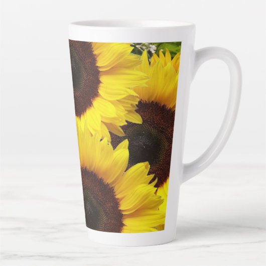 Sonnenblume Latte Tasse (Rechts)