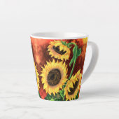 Sonnenblume Latte Tasse (Rechte Ecke)
