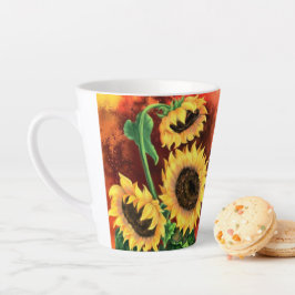 Sonnenblume Latte Tasse
