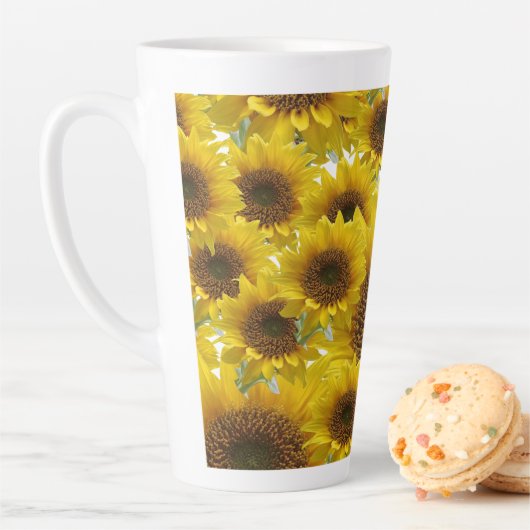Sonnenblume Latte Tasse (Beispiel)