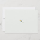 Sonnenblume Lebendes horizontales Brautparty Einladung (Rückseite)