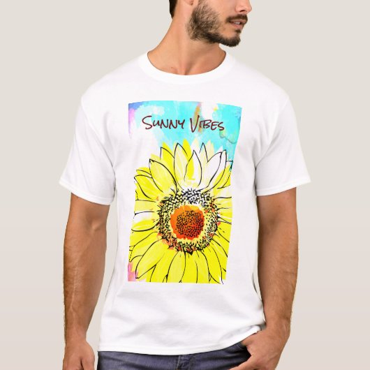 Sonnenblume, lebendig T-Shirt (Vorderseite)