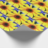 Sonnenblume-Lech-Packpapier Geschenkpapier (Ecke)