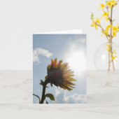 Sonnenblume-leere Anmerkungs-Karte Karte (Gelbe Blume)