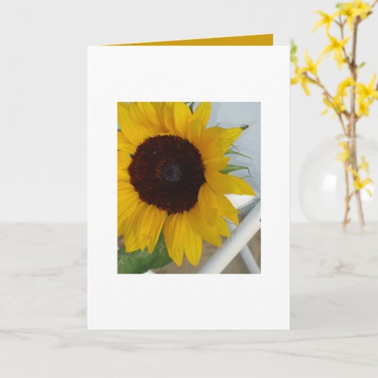 Sonnenblume-leere Karte (Gelbe Blume)
