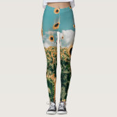 Sonnenblume Leggings (Vorderseite)
