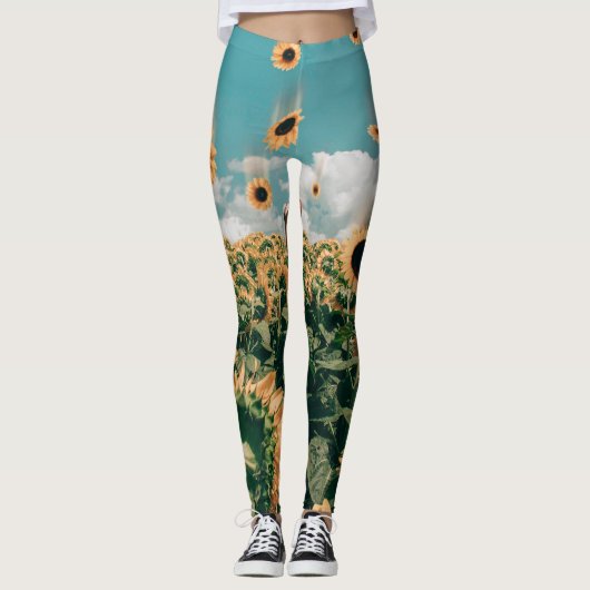 Sonnenblume Leggings (Vorderseite)