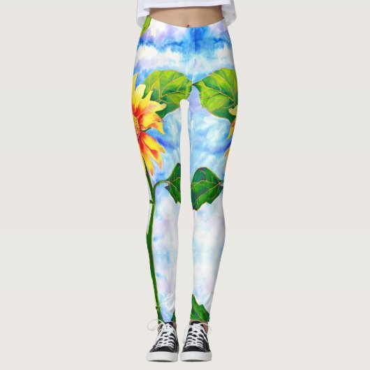 Sonnenblume Leggings (Vorderseite)