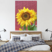 Sonnenblume-Leinwand Leinwanddruck (Insitu (Schlafzimmer))