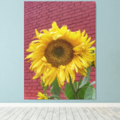 Sonnenblume-Leinwand Leinwanddruck (Insitu (Holzboden))