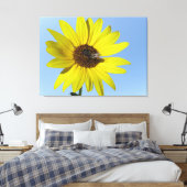 Sonnenblume-Leinwand Leinwanddruck (Insitu (Schlafzimmer))
