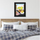 Sonnenblume-Leinwand Leinwanddruck (Insitu (Schlafzimmer))