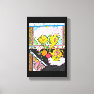 Sonnenblume-Leinwand Leinwanddruck