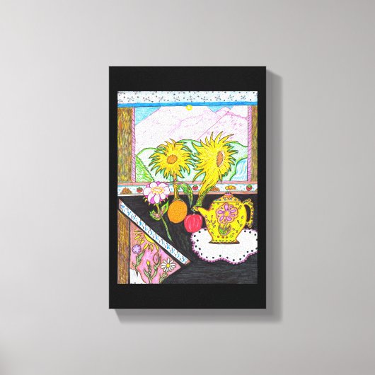 Sonnenblume-Leinwand Leinwanddruck (Vorderseite)