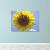 Sonnenblume-Leinwand Leinwanddruck (Insitu (Holzboden))