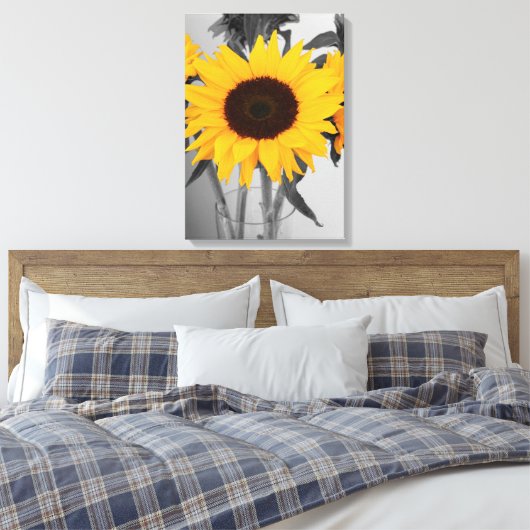 Sonnenblume Leinwanddruck (Insitu (Schlafzimmer))