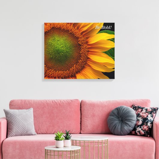 Sonnenblume Leinwanddruck (Insitu (Wohnzimmer))
