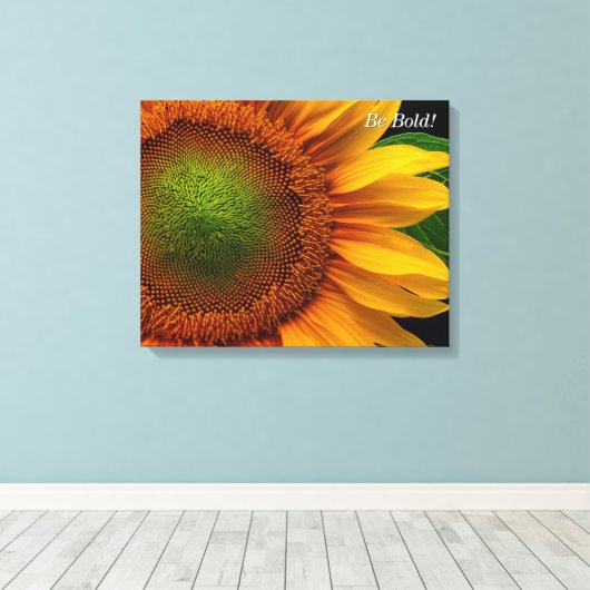 Sonnenblume Leinwanddruck (Insitu (Holzboden))