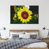 Sonnenblume Leinwanddruck (Insitu (Schlafzimmer))