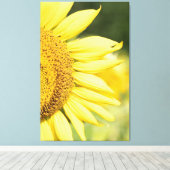 Sonnenblume Leinwanddruck (Insitu (Holzboden))