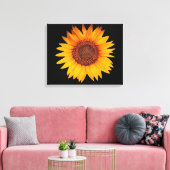 Sonnenblume Leinwanddruck (Insitu (Wohnzimmer))