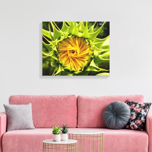 Sonnenblume Leinwanddruck (Insitu (Wohnzimmer))