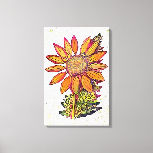Sonnenblume Leinwanddruck (Vorderseite)