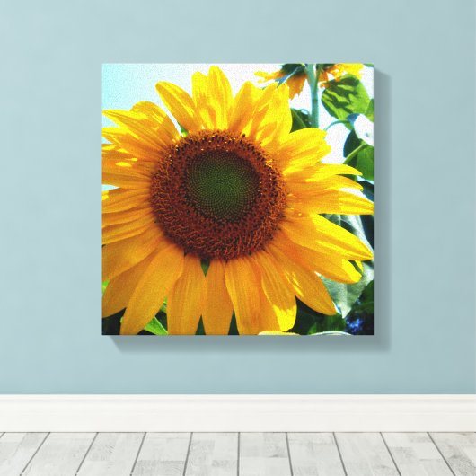 Sonnenblume Leinwanddruck (Insitu (Holzboden))