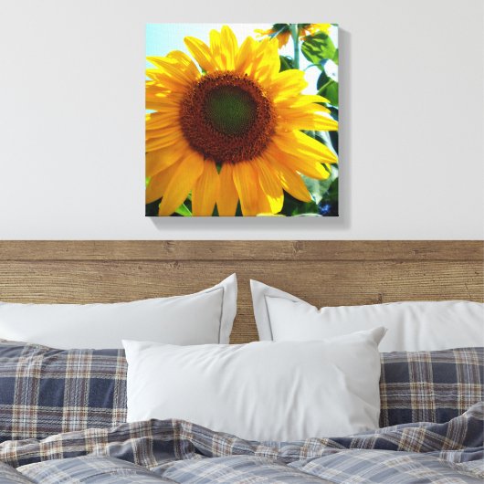 Sonnenblume Leinwanddruck (Insitu (Schlafzimmer))