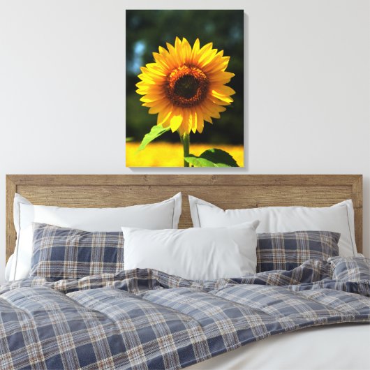 Sonnenblume Leinwanddruck (Insitu (Schlafzimmer))