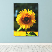 Sonnenblume Leinwanddruck (Insitu (Holzboden))