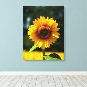 Sonnenblume Leinwanddruck (Insitu (Holzboden))