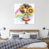 Sonnenblume Leinwanddruck (Insitu (Schlafzimmer))