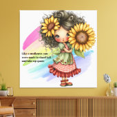 Sonnenblume Leinwanddruck (Insitu (Wohnzimmer))