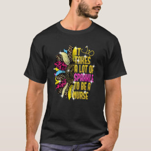 Sonnenblume Leopard Es braucht viel Glanz zu sein T-Shirt