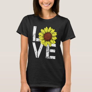 Sonnenblume Liebe Blume Sommer Sonne Gärtner T-Shirt