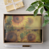 Sonnenblume Liebe, braune Dackel Seidenpapier (Geschenk)