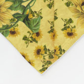 Sonnenblume-Liebe Fleecedecke (Ecke)